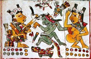 La juventud, la belicosidad y la sexualidad de Tezcatlipoca.