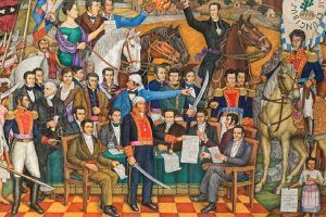 La idea del rompimiento con la monarquía hispánica.