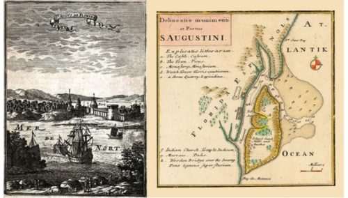 La fundación del presidio de San Agustín de la Florida.