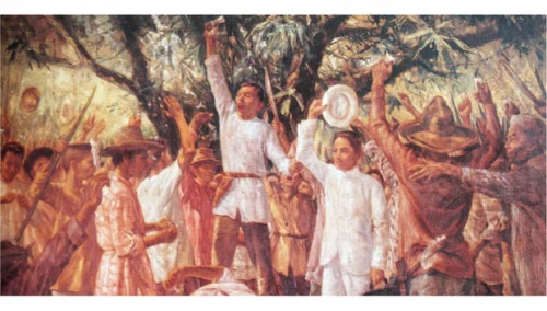 El estallido de la revolución filipina.