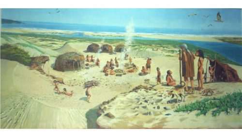 Los primeros asentamientos aldeanos en la costa del Pacífico.