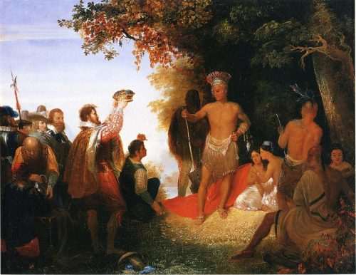 Los indígenas de la Costa Este y su relación con los europeos.